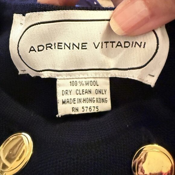 Vintage Adrienne Vittadini Wool Cardigan Sweater Medium - Picture 2 of 9